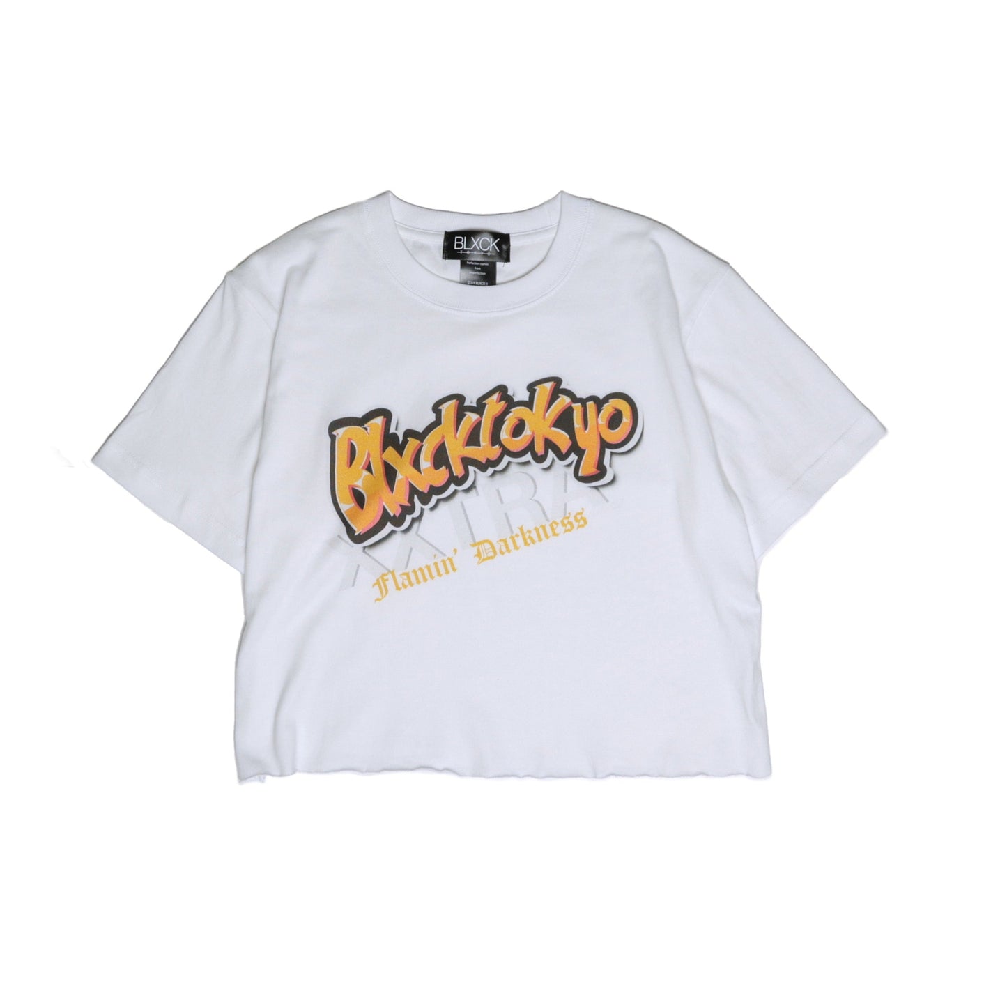 Cropped Darkness Flavored Tee (White)