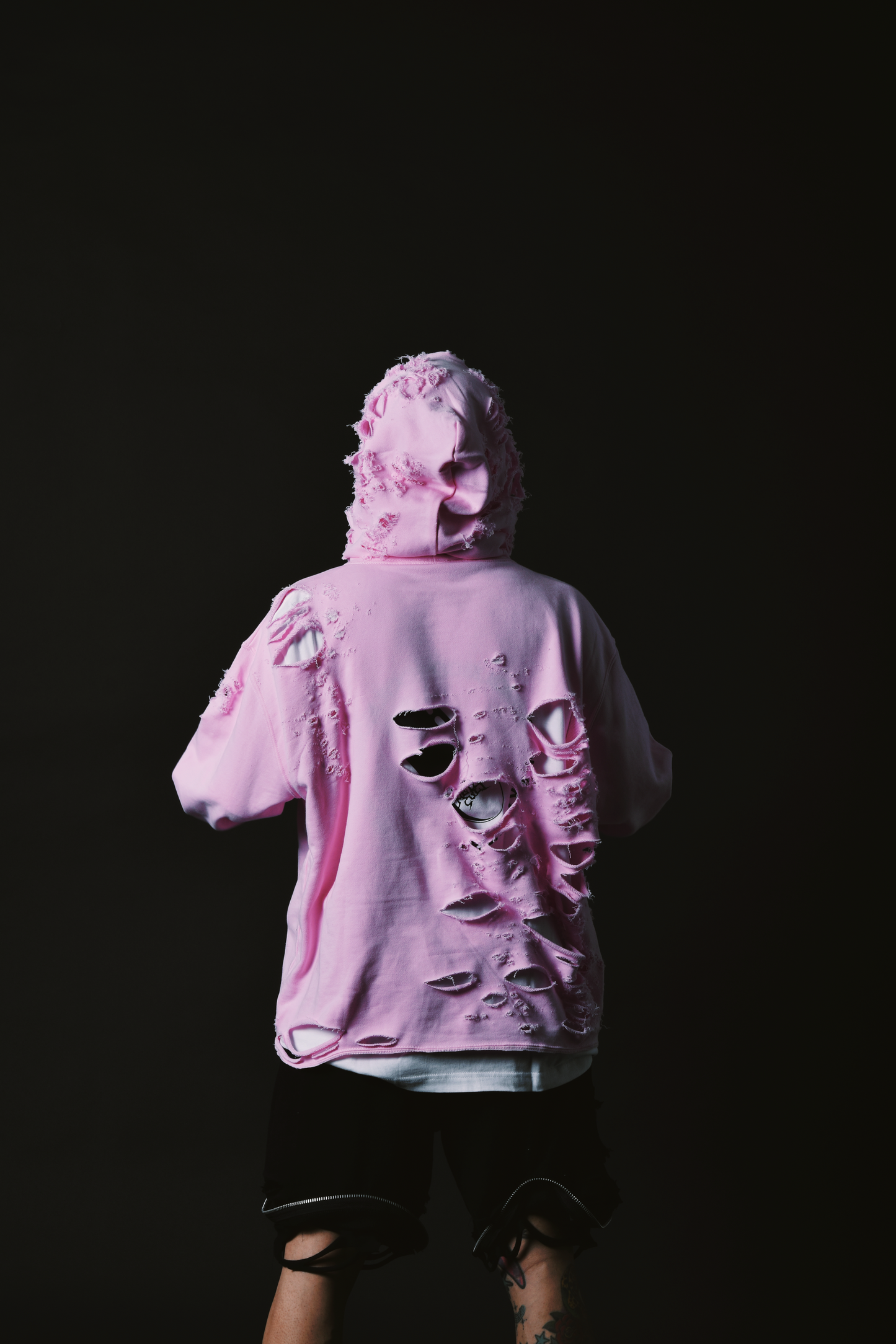 Extra Damaged Hoodie (Pink)