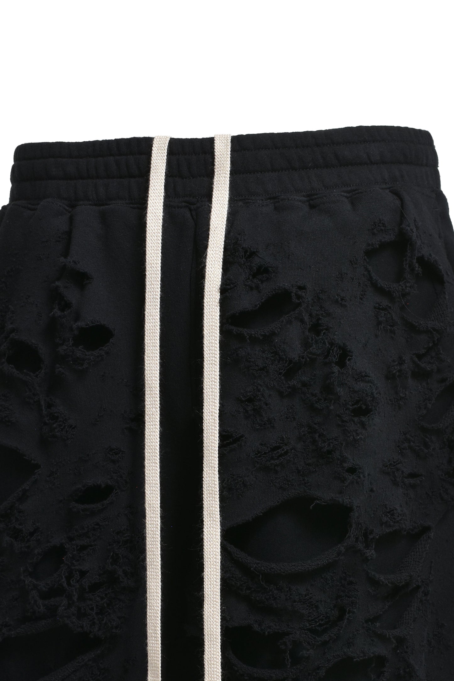 Extra Damaged Zip Sweat Shorts