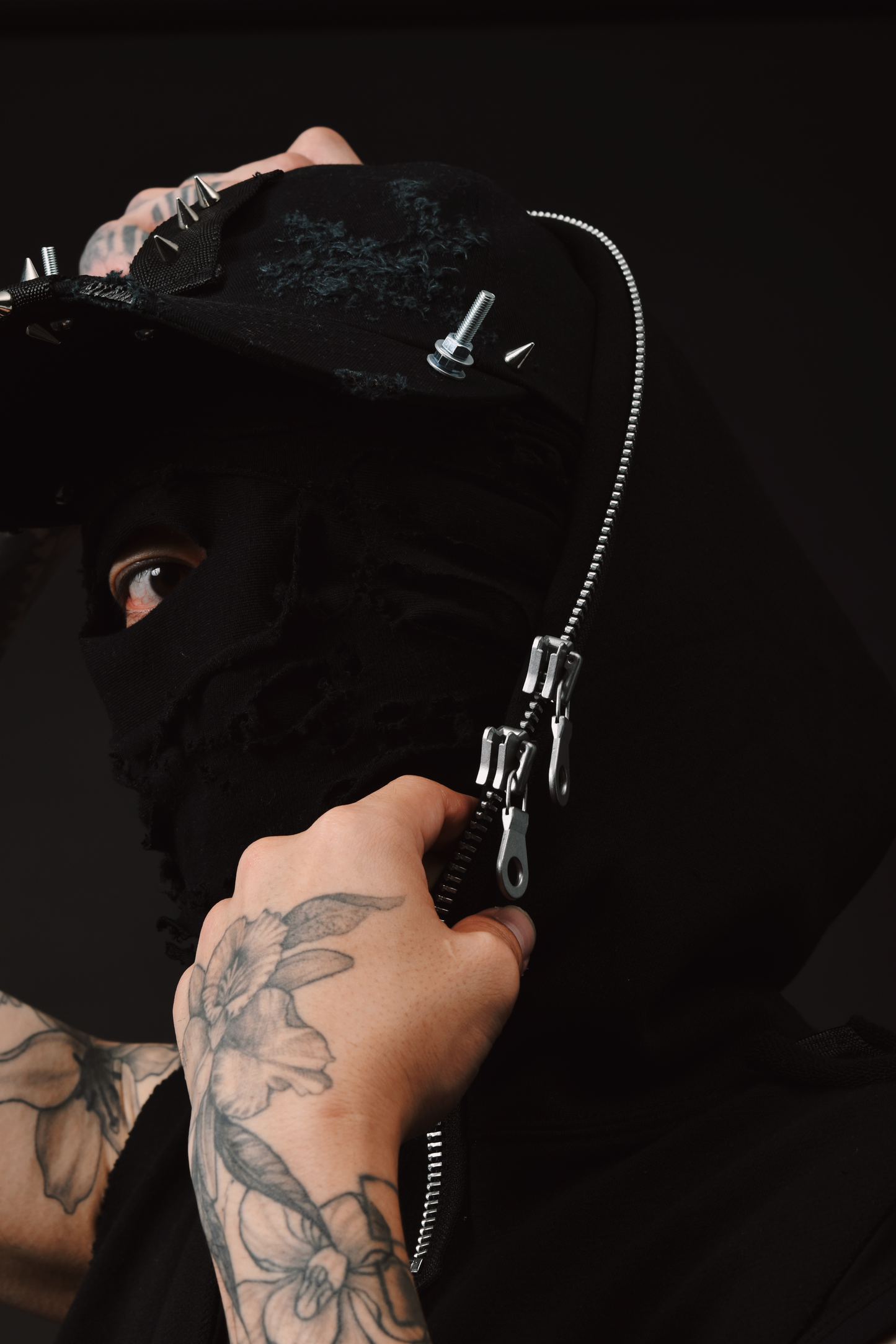 Zip Sleeveless Hoodie