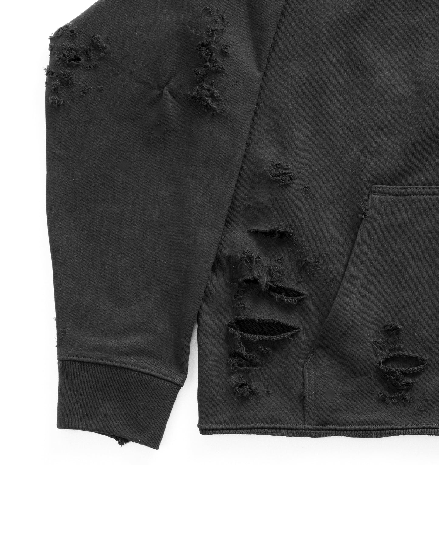 Extra Damaged Hoodie (Black)