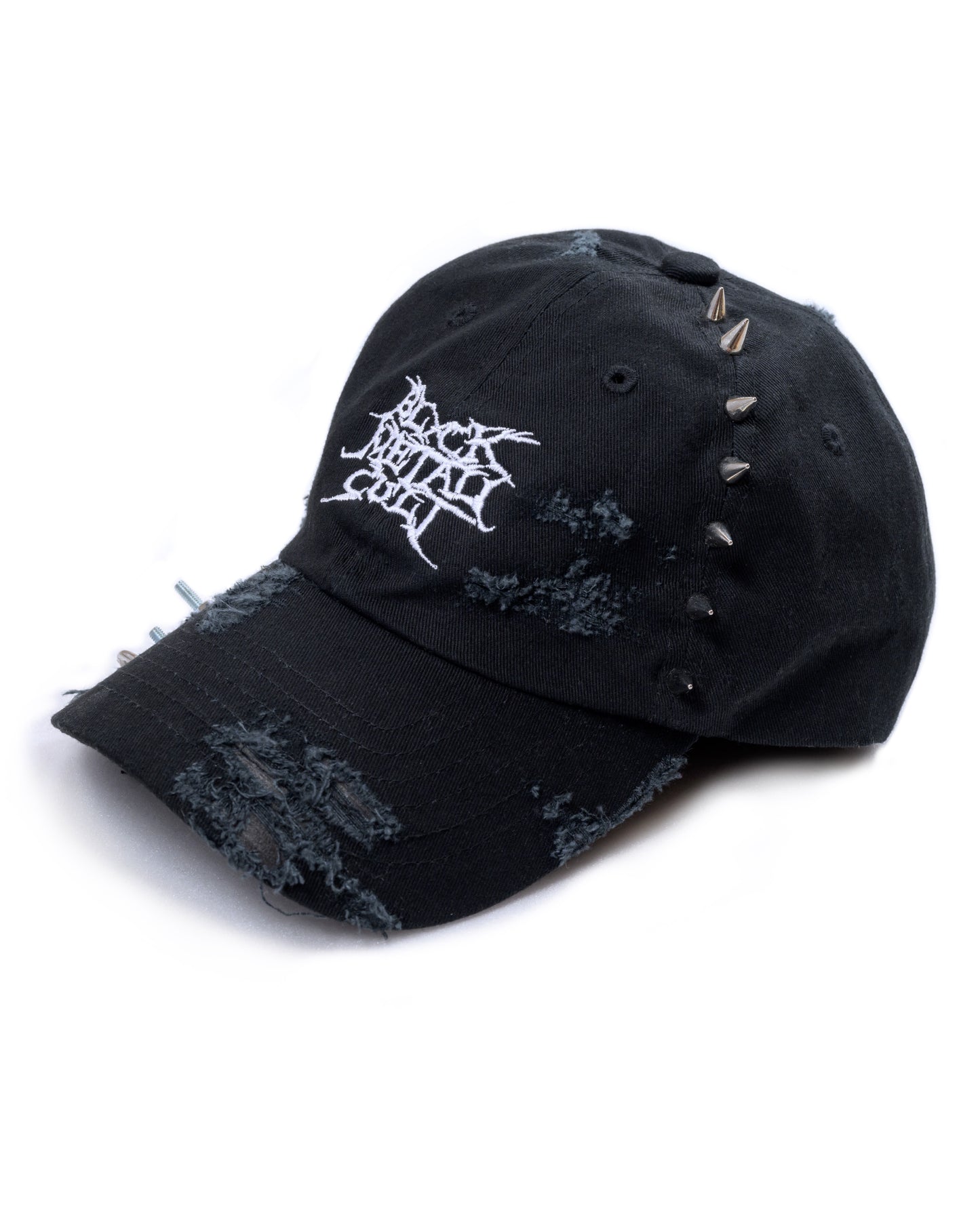 Damaged Metal Cult Dad Hat (B x W)