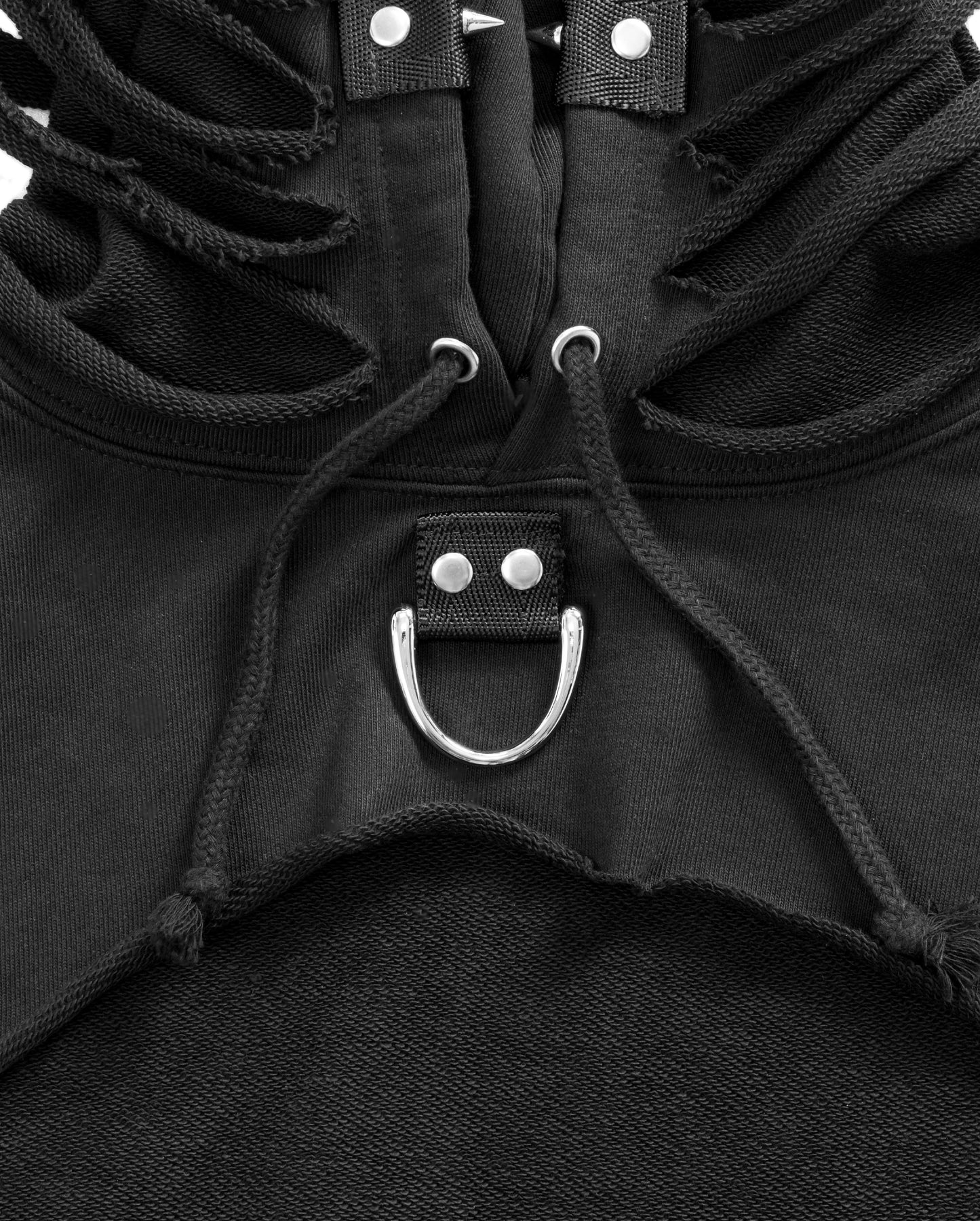 Extra Damaged Crop Hoodie