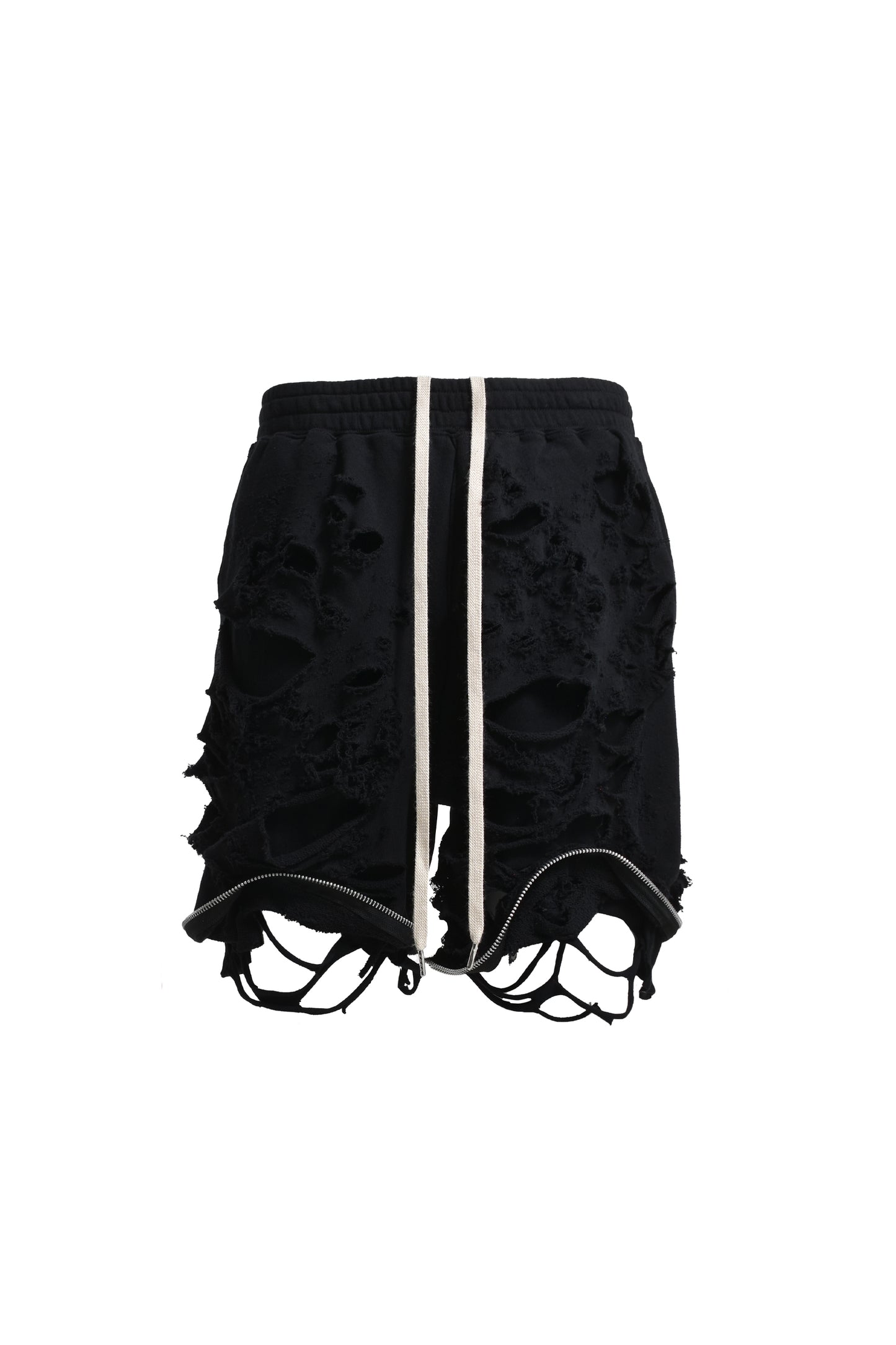 Extra Damaged Zip Sweat Shorts