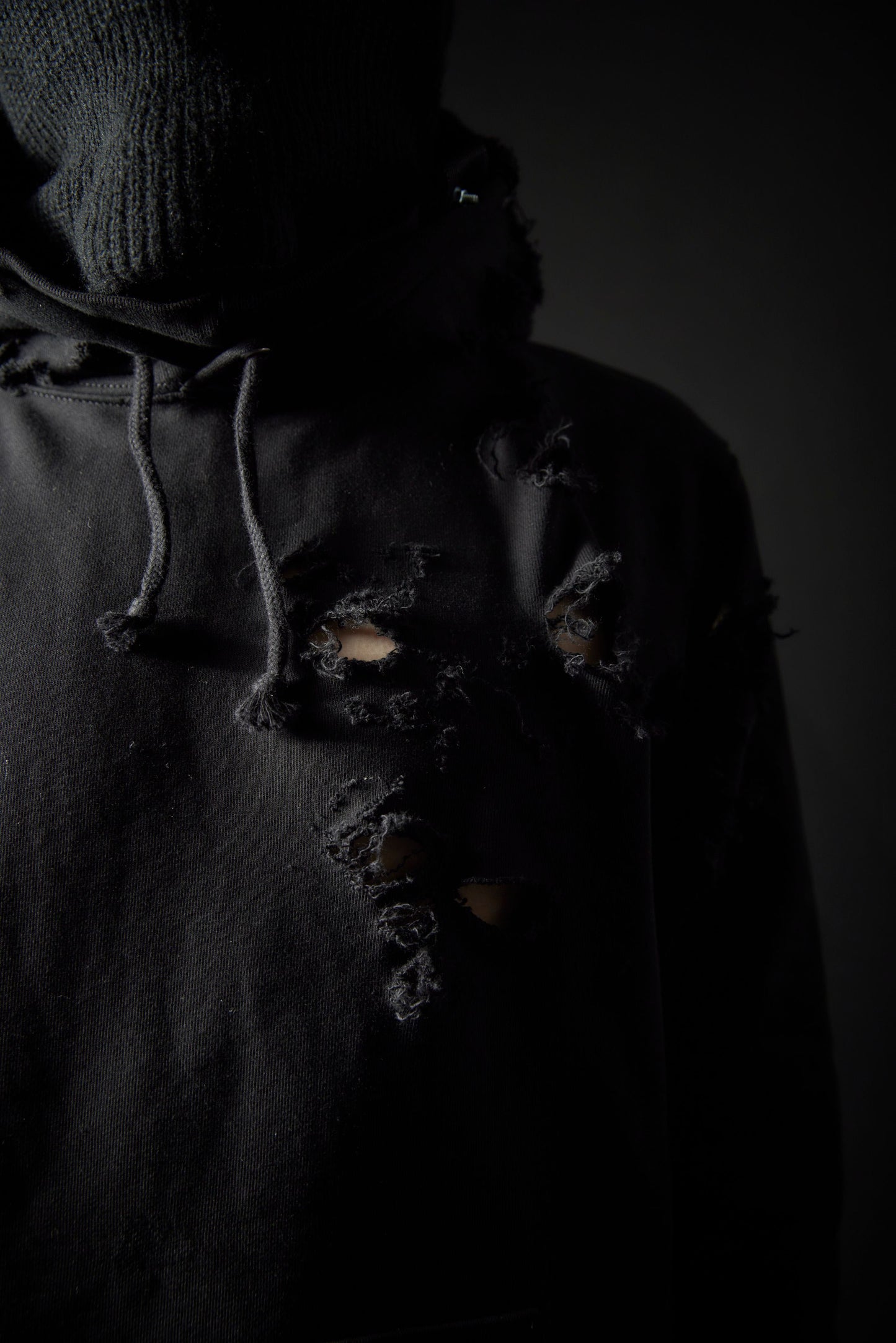 Extra Damaged Hoodie (Black)