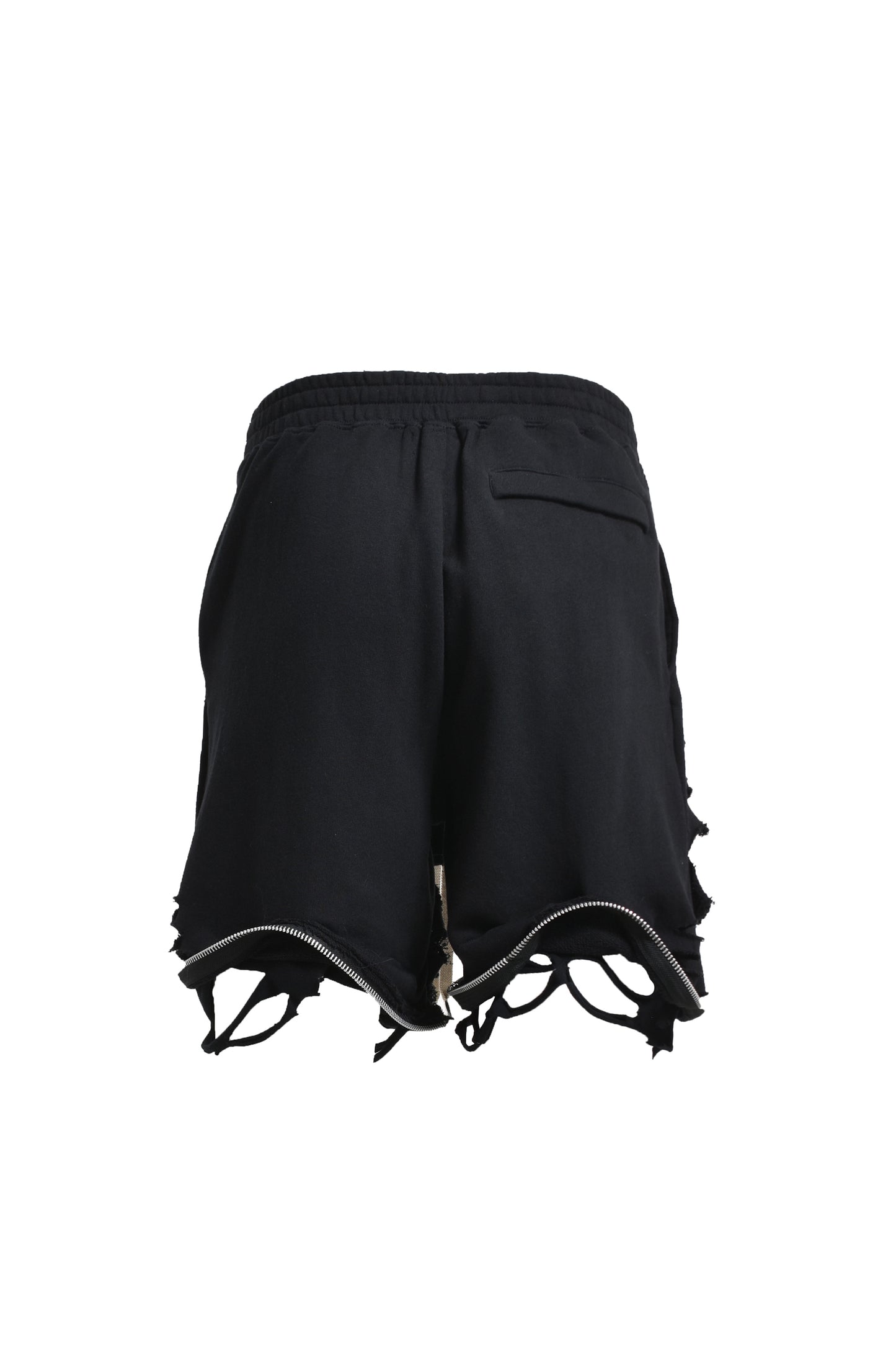 Extra Damaged Zip Sweat Shorts