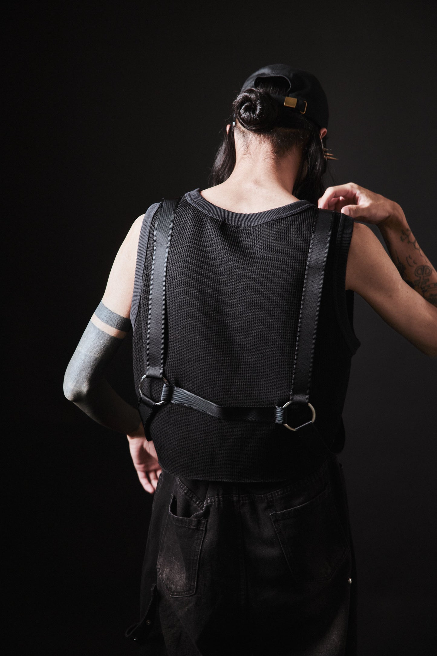 Cropped Harness Knit Tank