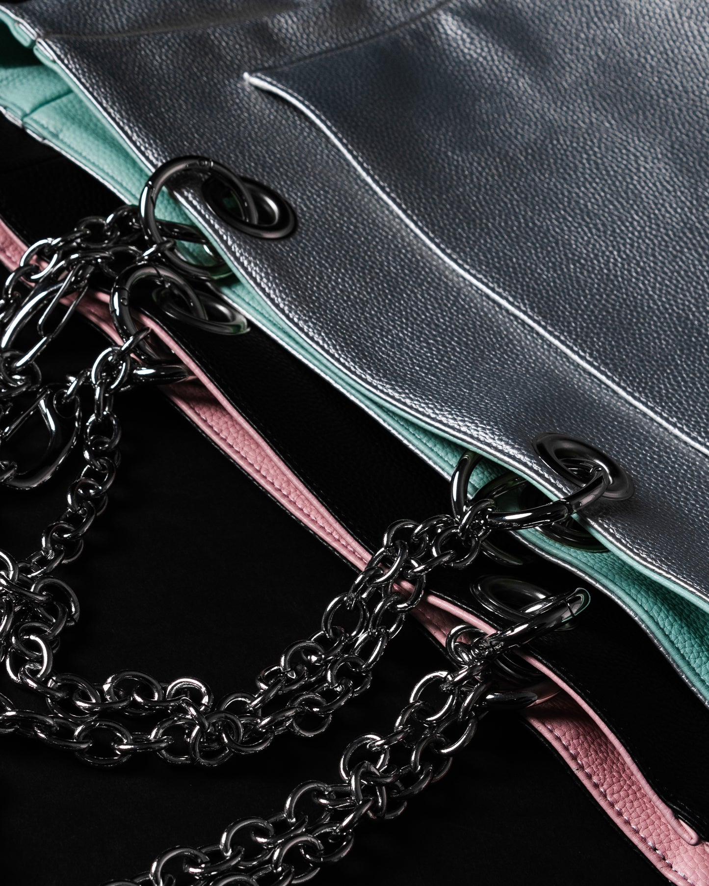 Reversible Tote Bag (Pink x Black)
