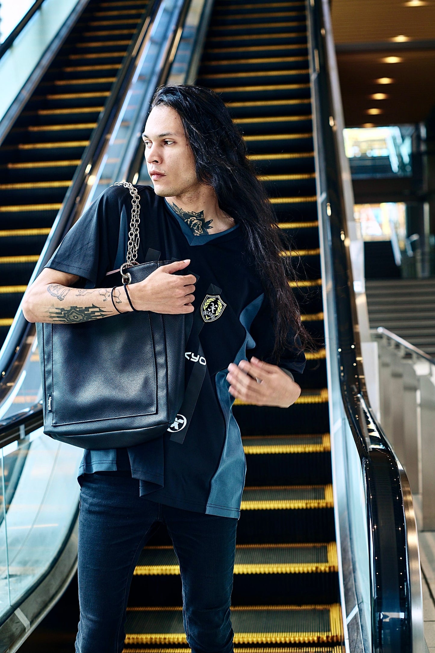 Reversible Tote Bag (Pink x Black)