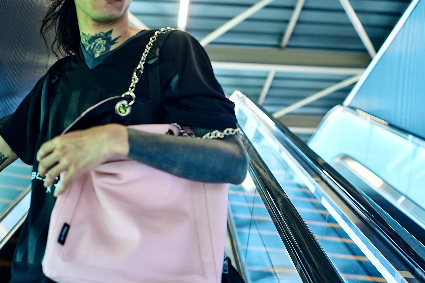 Reversible Tote Bag (Pink x Black)