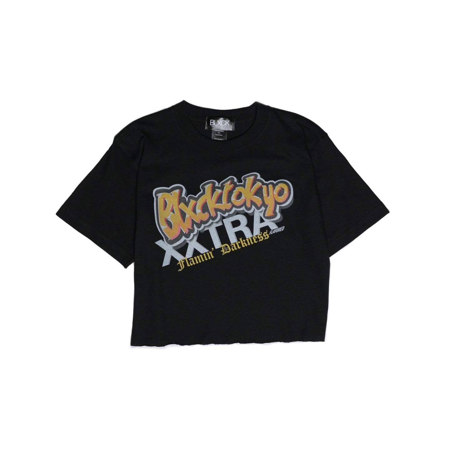 Cropped Darkness Flavored Tee (Black)