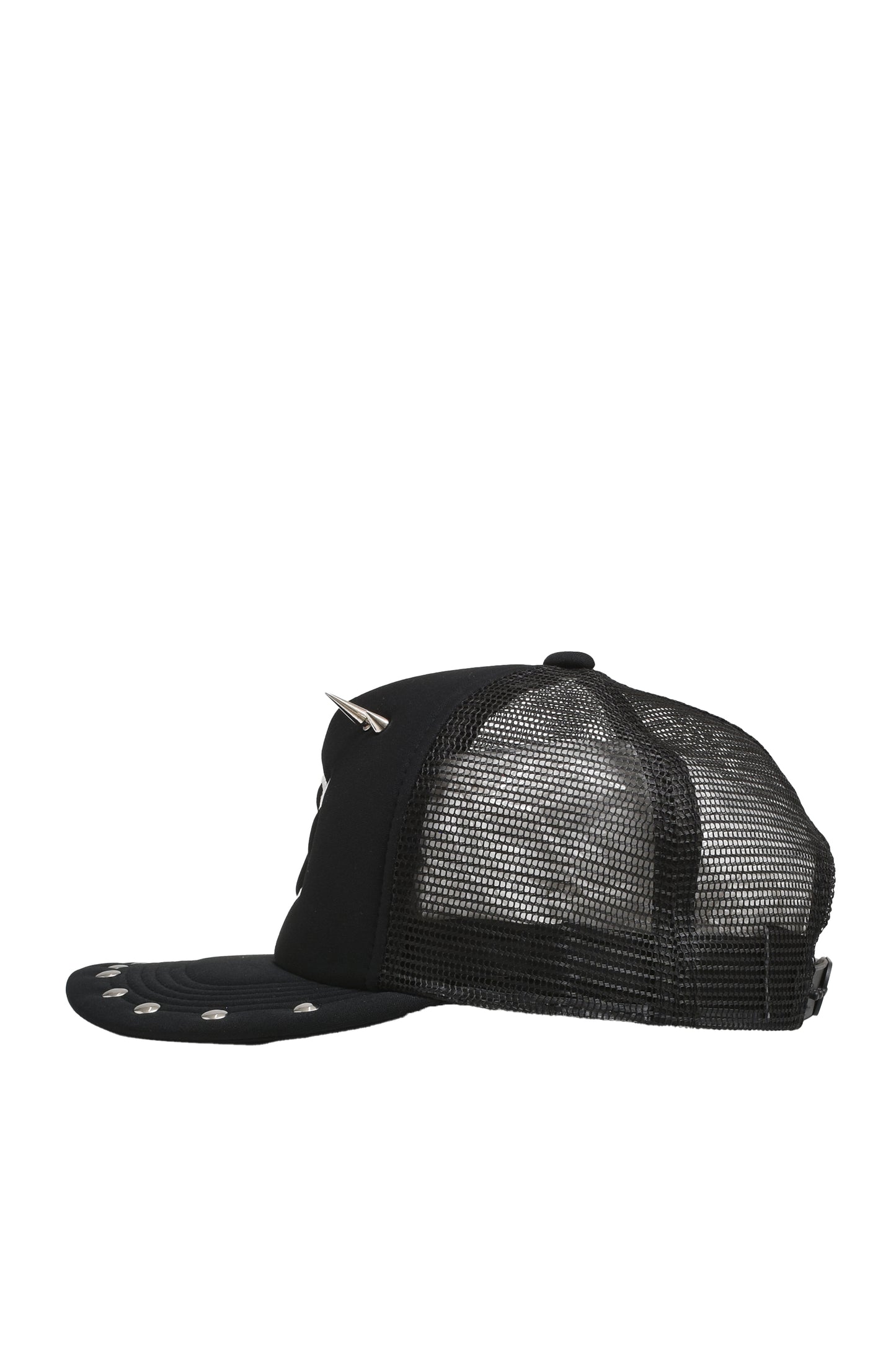 Spiked Trucker Hat (Black x White)