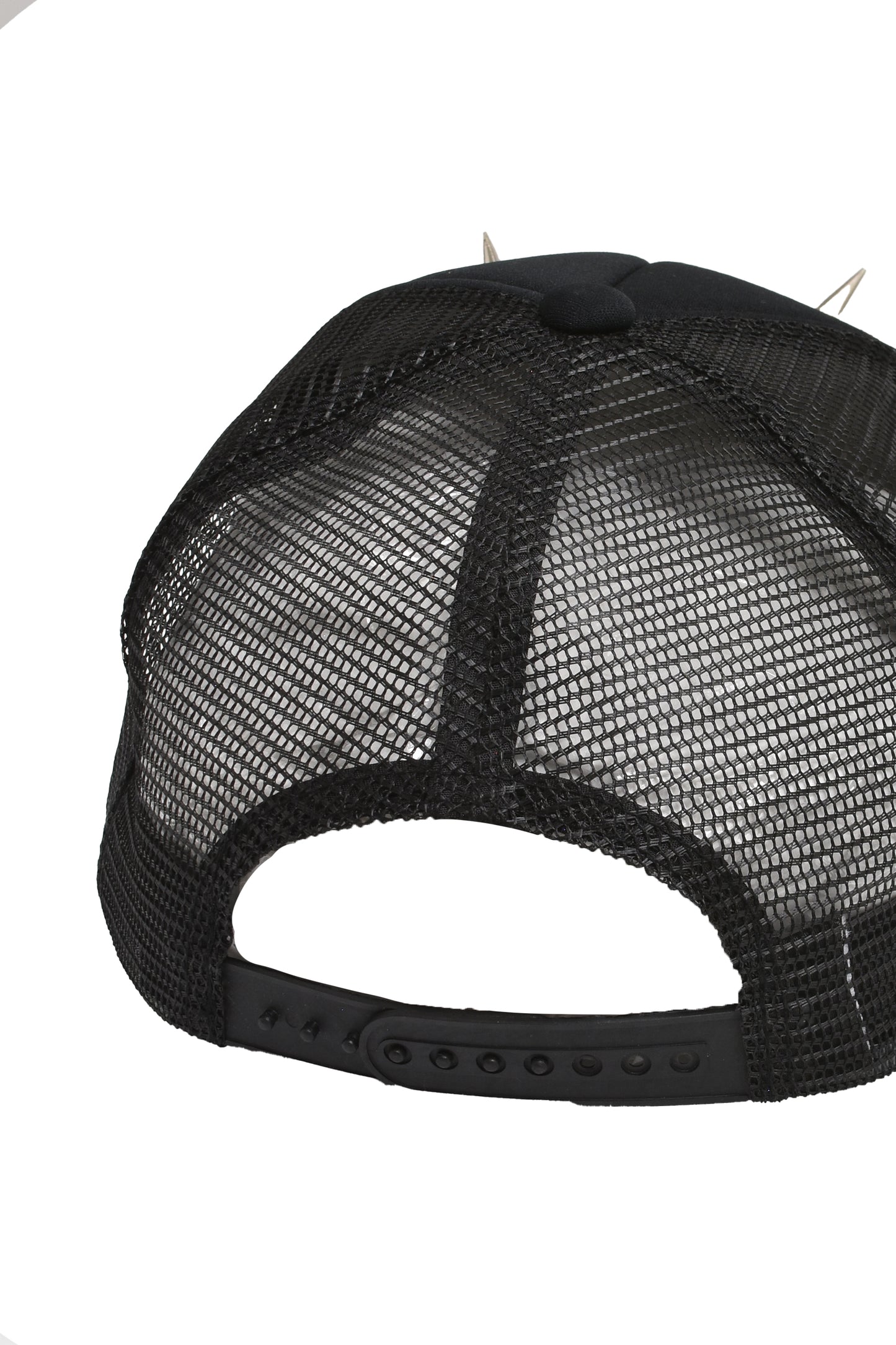 Spiked Trucker Hat (Black x White)