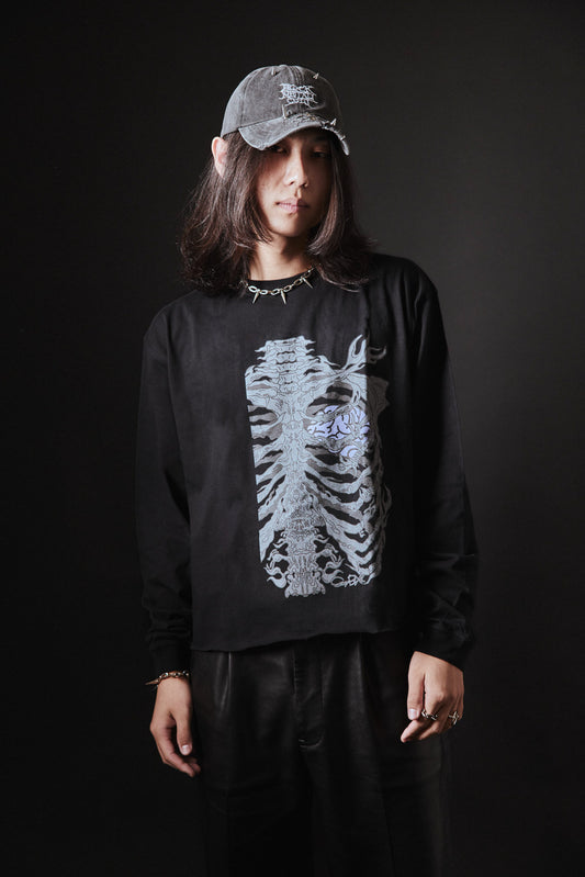 Cropped Ribcage Long Sleeve