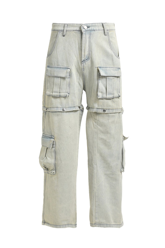 2 Way Wide Denim Pants