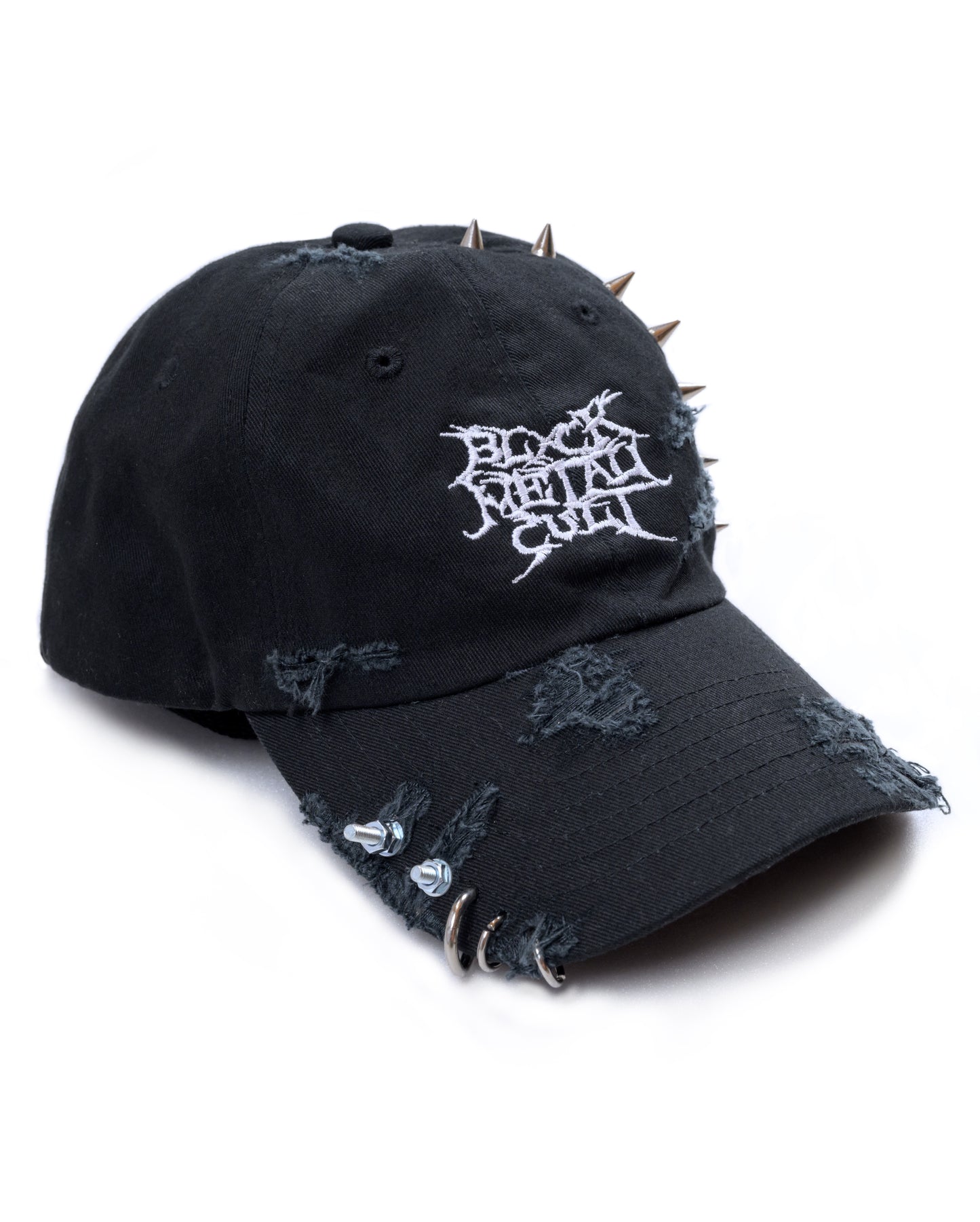 Damaged Metal Cult Dad Hat (B x W)