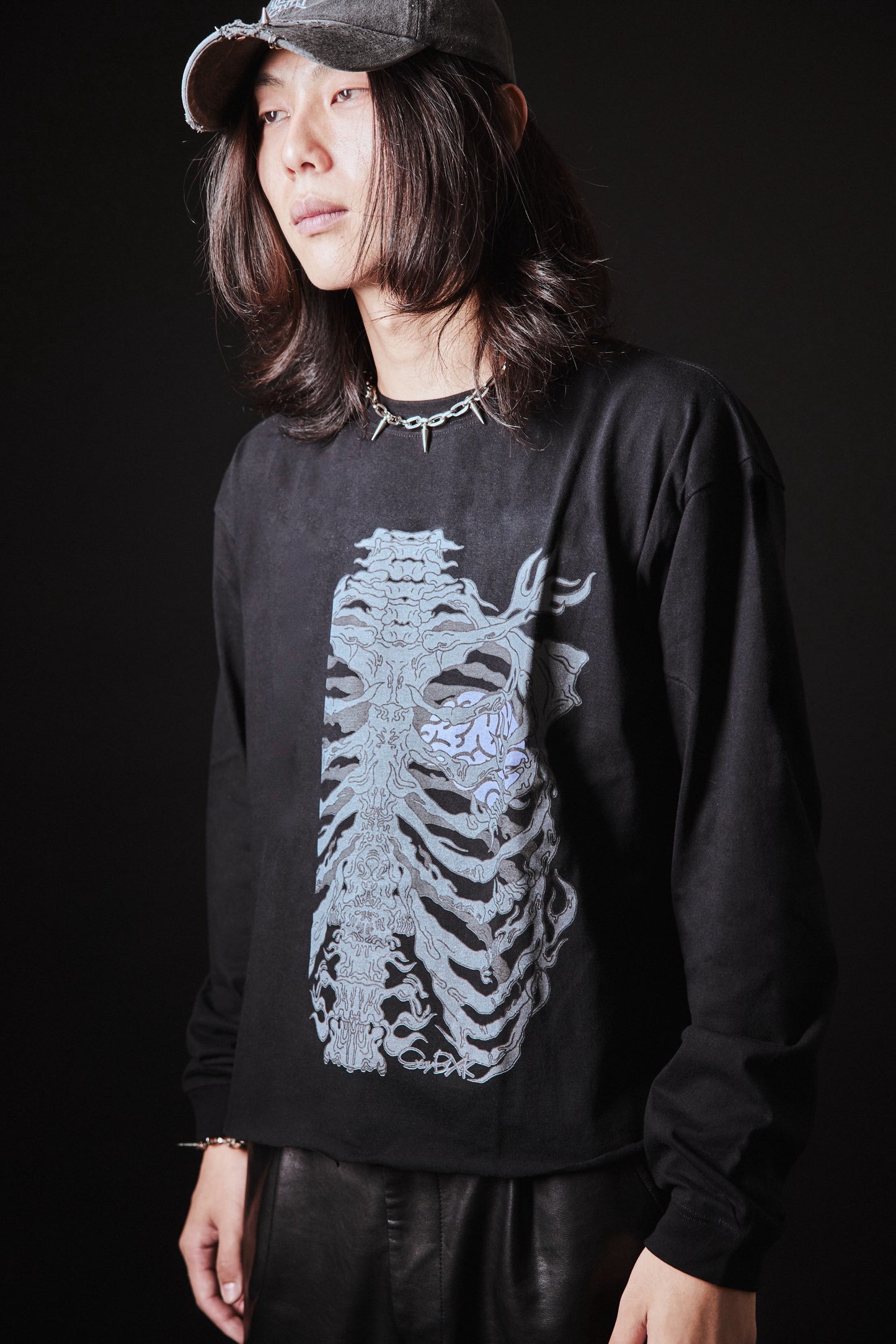 Cropped Ribcage Long Sleeve