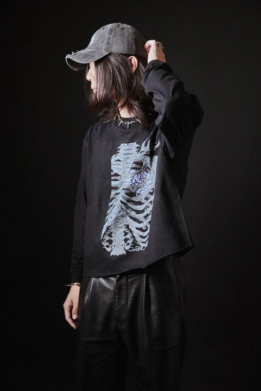 Cropped Ribcage Long Sleeve